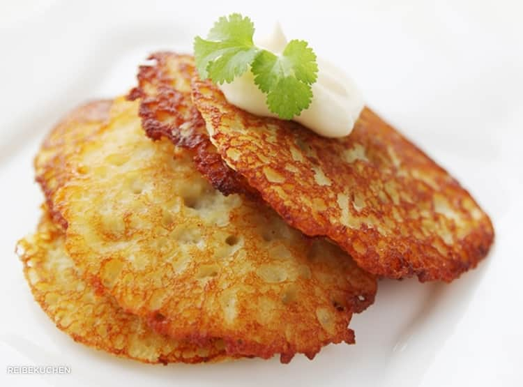 German Potato Pancakes (Reibekuchen) - Recipes From Europe