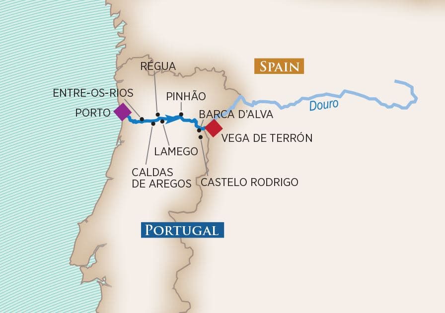 Flavors of Portugal & Spain Itinerary Map