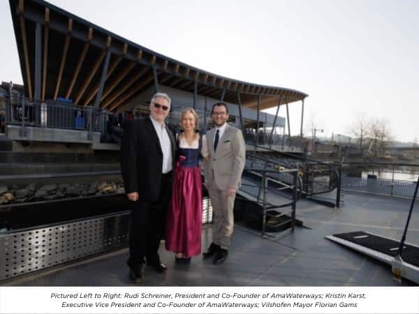 Amawaterways And Town Of Vilshofen, Germany Celebrate 14 Years Of Partnership During New Dock Christening (Image - April 2022)