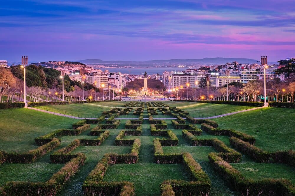 View of Lisbon Marquis of Pombal Square