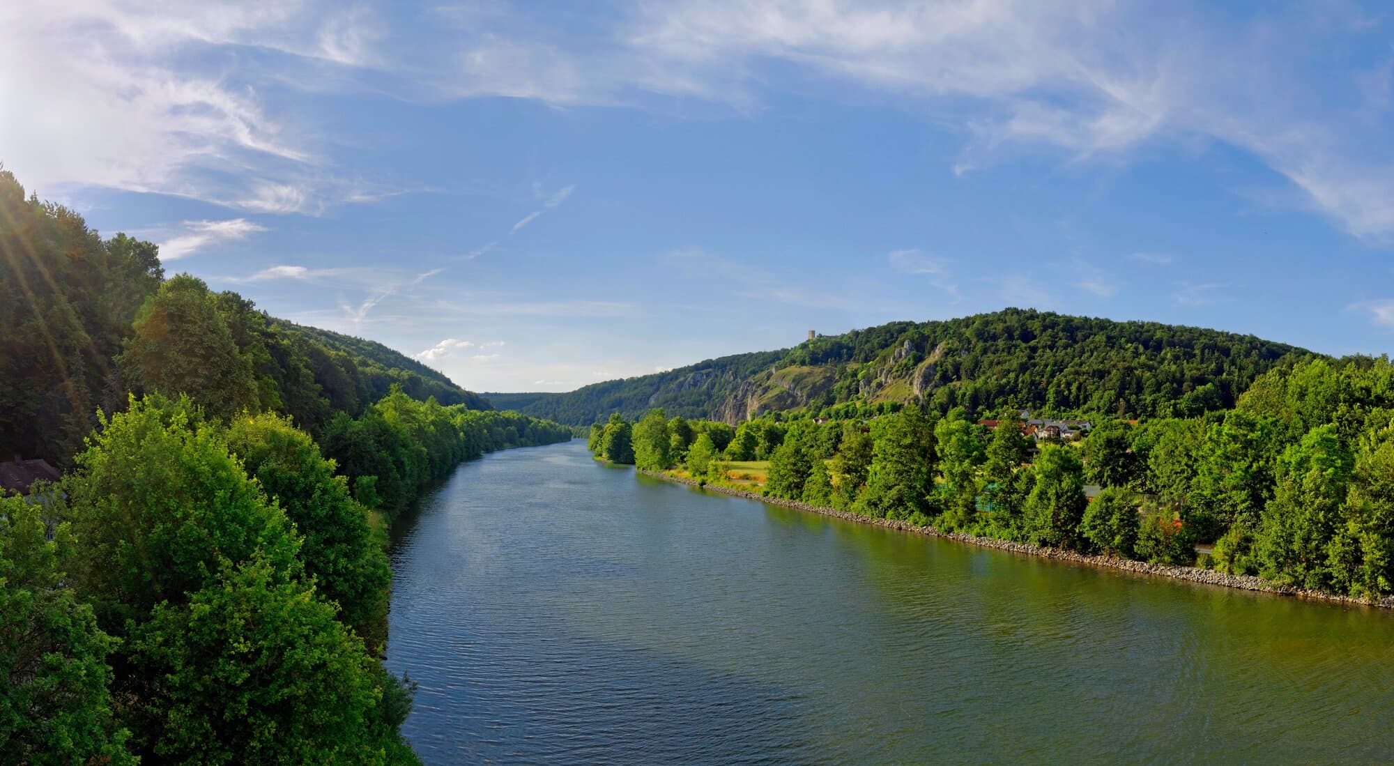 Rhine-Main-Danube Canal at Essing, Kelheim, Bavaria, Germany